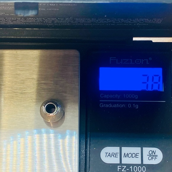 EUC Pandora 796327EN144 Sterling Silver Silvery Enamel Glitter Ball Charm - Picture 7 of 7